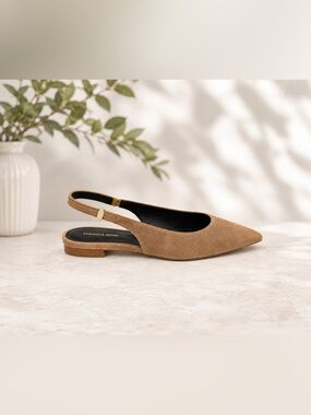 Veronica Beard Shina Slingback Pointed Toe Flat NWOB